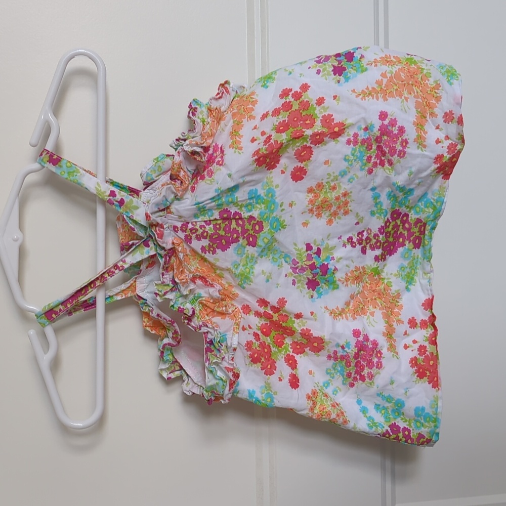 Janie and Jack floral spaghetti strap shirt